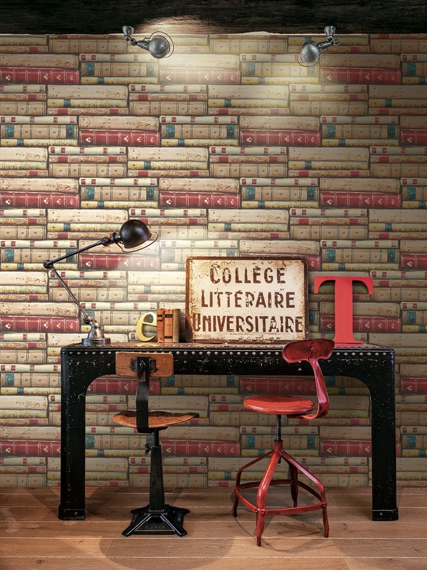 Обои KT Exclusive Vintage Home II Library MV81807 фото в интерьере