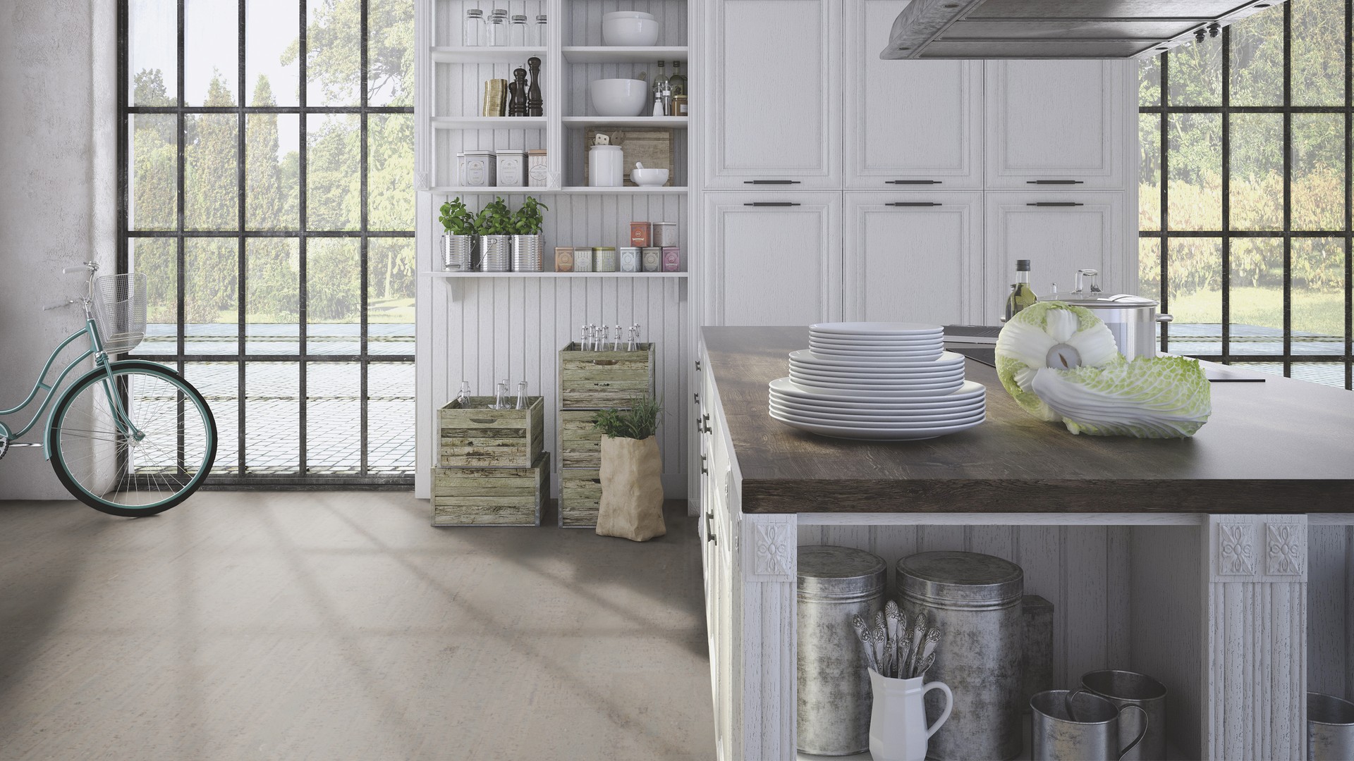 Пробковый пол замковый Wicanders Fashionable Antracite C88Q001 905×295×10,5 фото в интерьере Пробковый пол замковый Wicanders Fashionable Antracite C88Q001 905×295×10,5 фото в интерьере