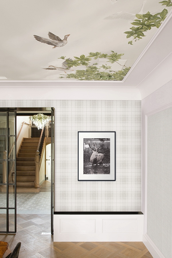 Обои KT Exclusive Tailor Made Tartan YM30410 фото в интерьере