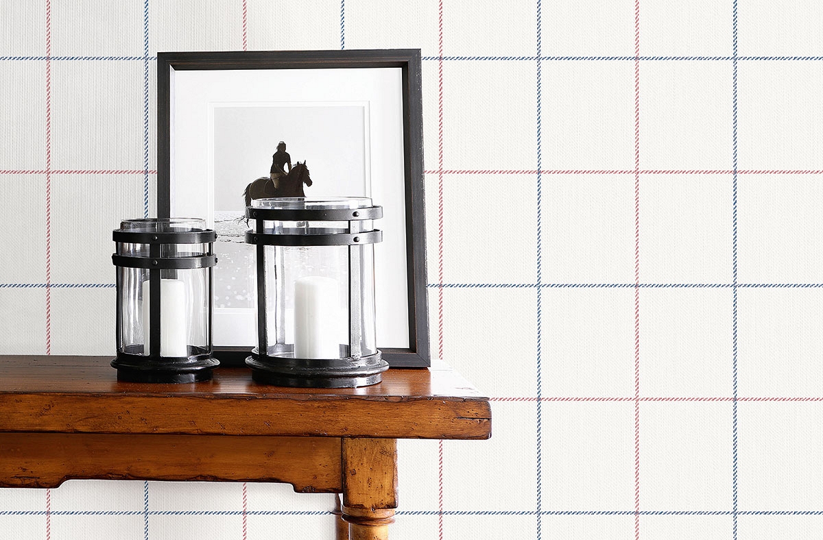 Обои KT Exclusive Tailor Made Windowpane Check YM30911 фото в интерьере