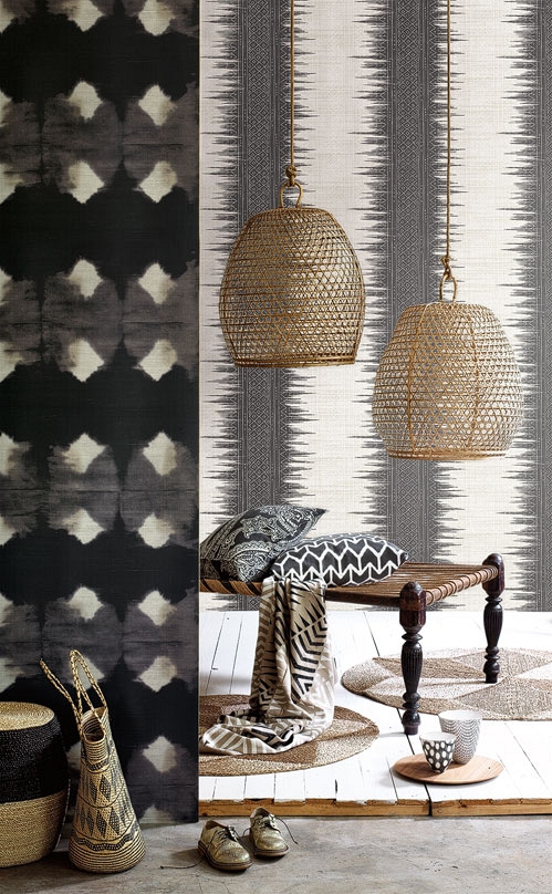 Обои KT Exclusive Global Style Mudcloth UE80600 фото в интерьере