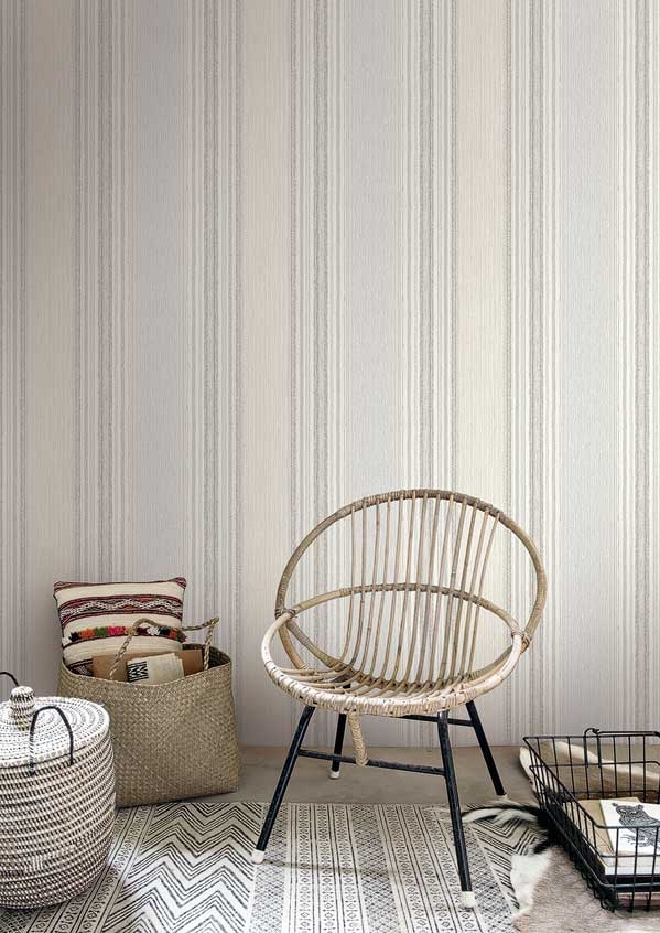 Обои KT Exclusive Global Style Sisal Stripe UE80708 фото в интерьере