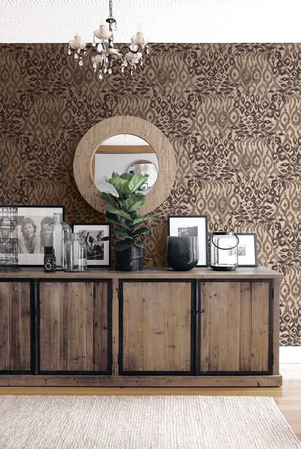 Обои KT Exclusive Global Style Indigo Leopard UE81000 фото в интерьере