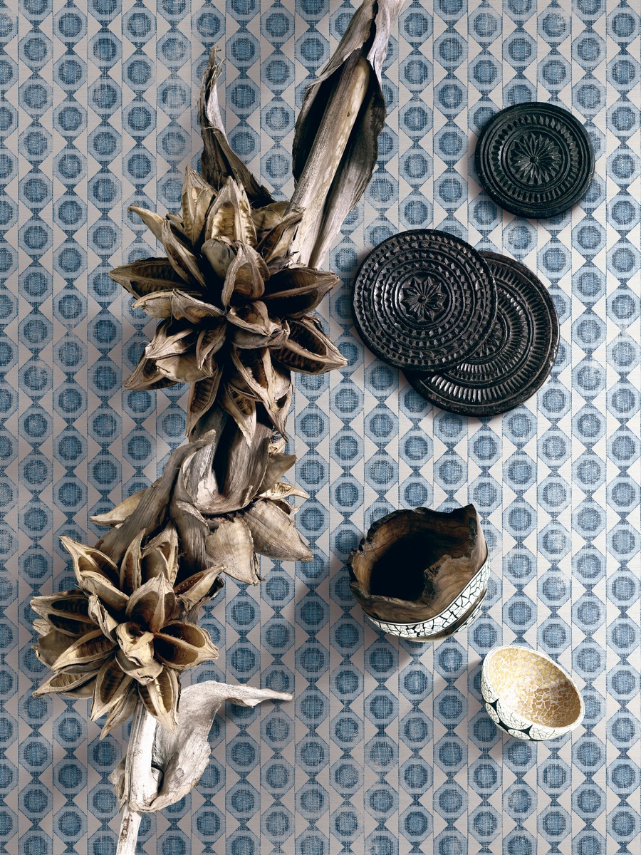 Обои KT Exclusive Global Style African Tile UE81202 фото в интерьере