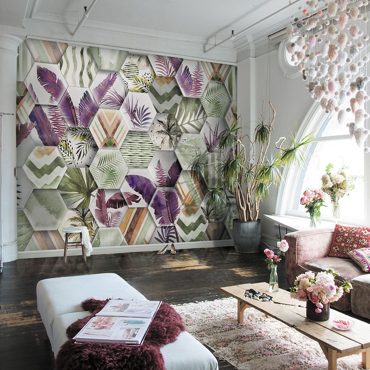 Панно Affresco New Art RE172-COL2 2х2,68 м фото в интерьере