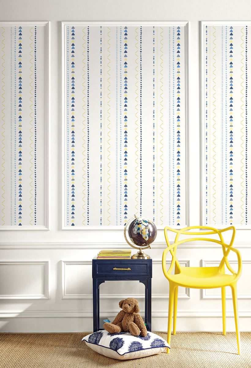 Обои KT Exclusive Playdate Adventure Stripes FA40102 фото в интерьере