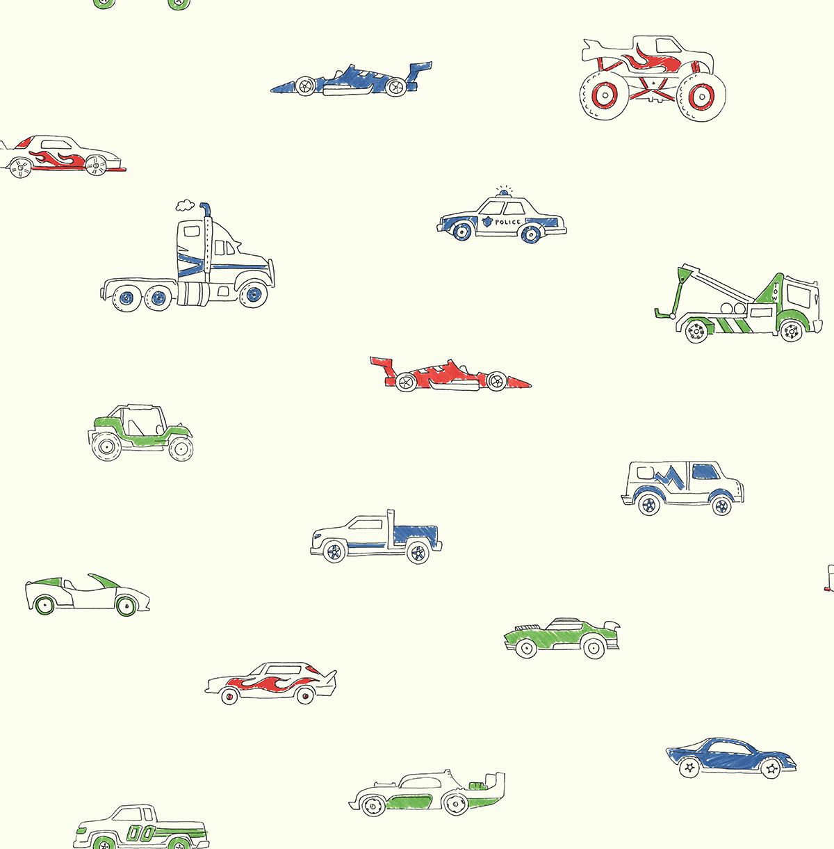 Обои KT Exclusive Playdate Adventure Cars FA40301