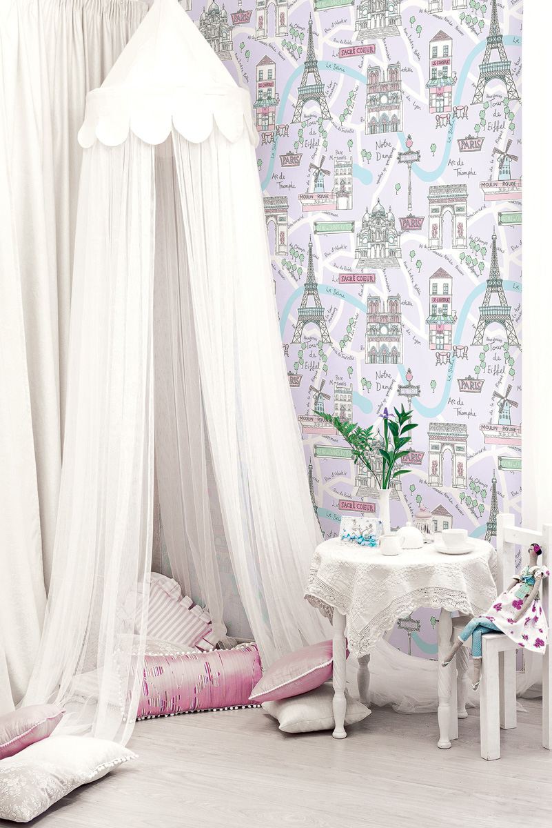 Обои KT Exclusive Playdate Adventure Paris FA40609 фото в интерьере