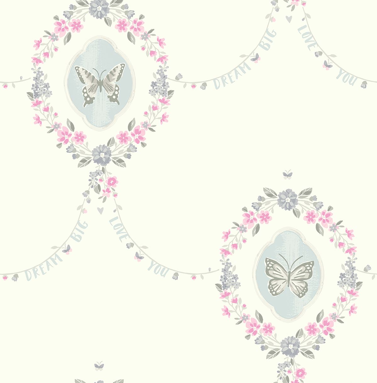 Обои KT Exclusive Playdate Adventure Framed Butterflies FA41408