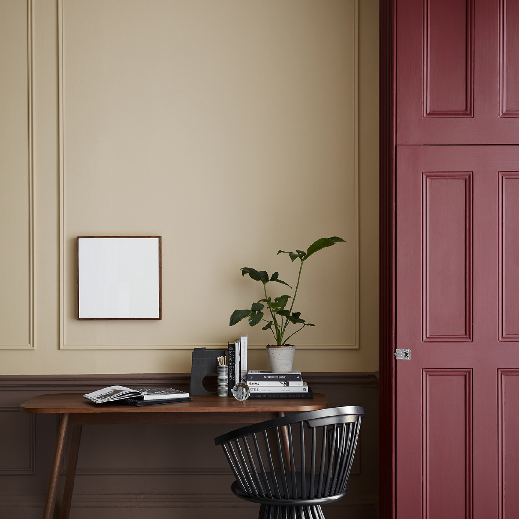 Краска Little Greene цвет Arras 316 Intelligent Satin 1 л фото в интерьере