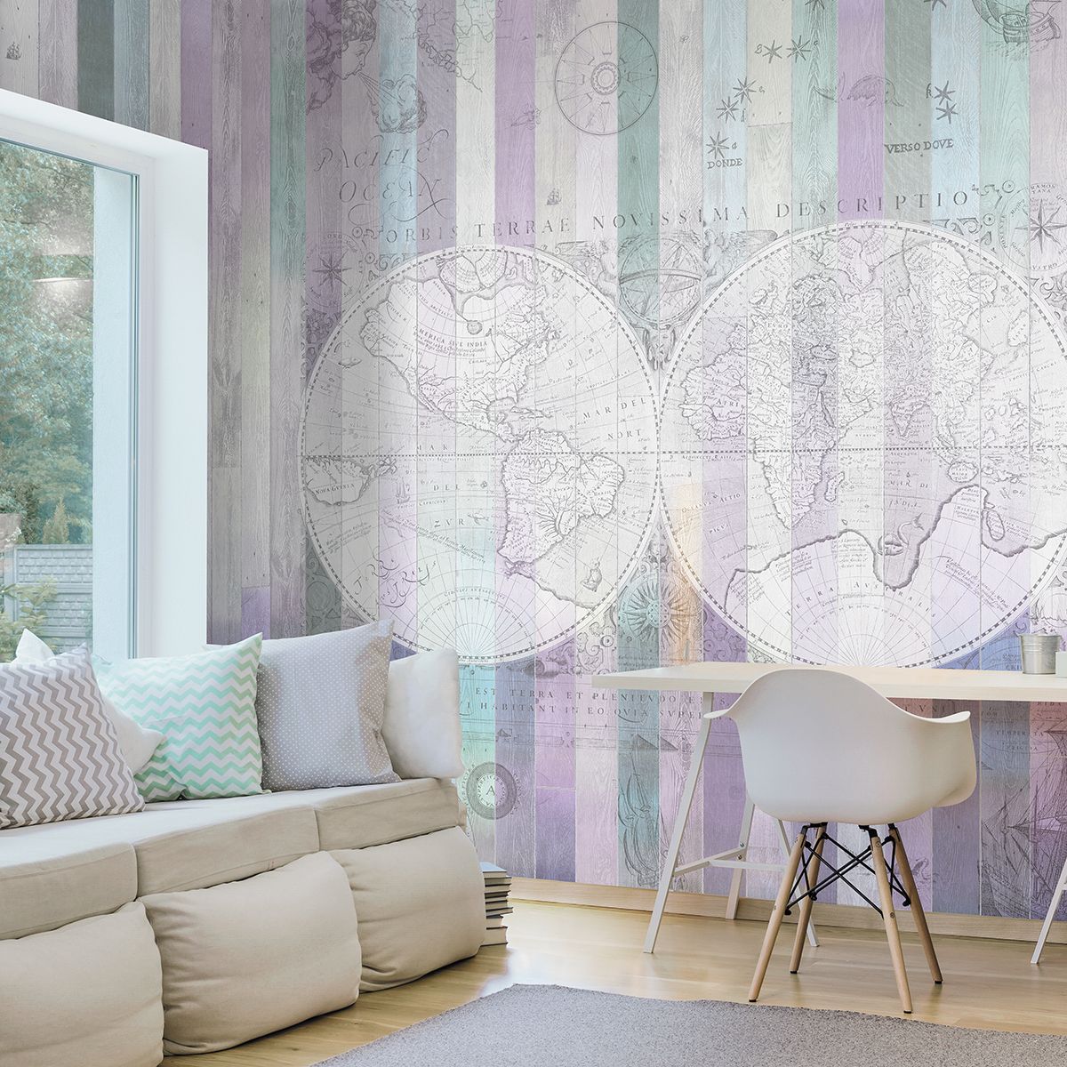 Панно Affresco New Art RE211-COL3 2x3,35 м фото в интерьере