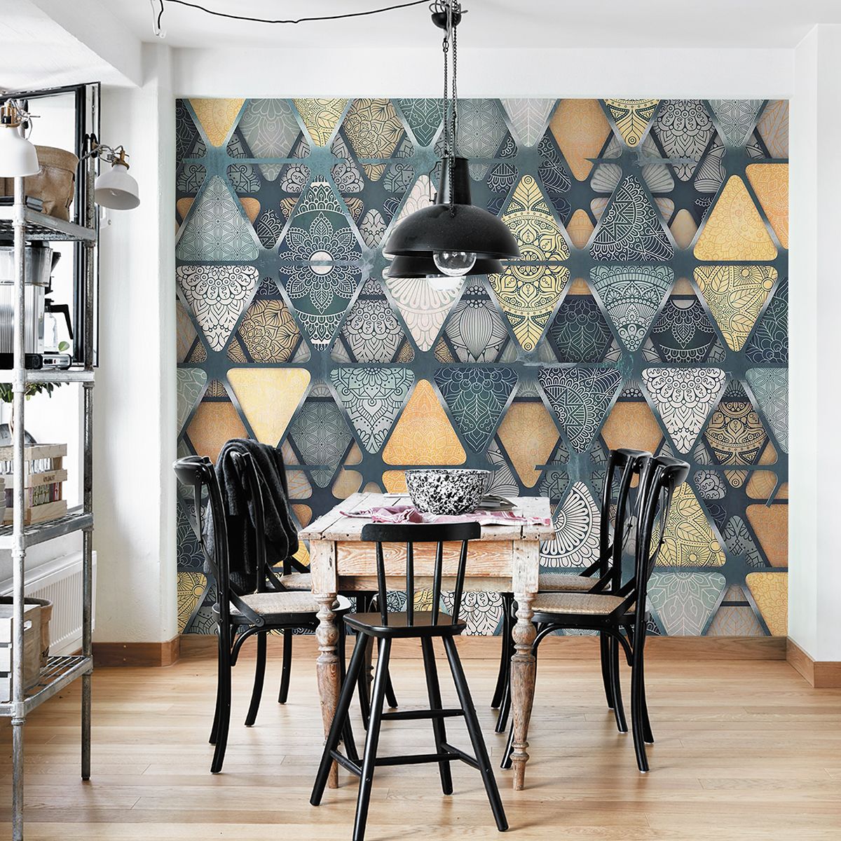 Панно Affresco New Art RE188-COL3 2x2,68 м фото в интерьере