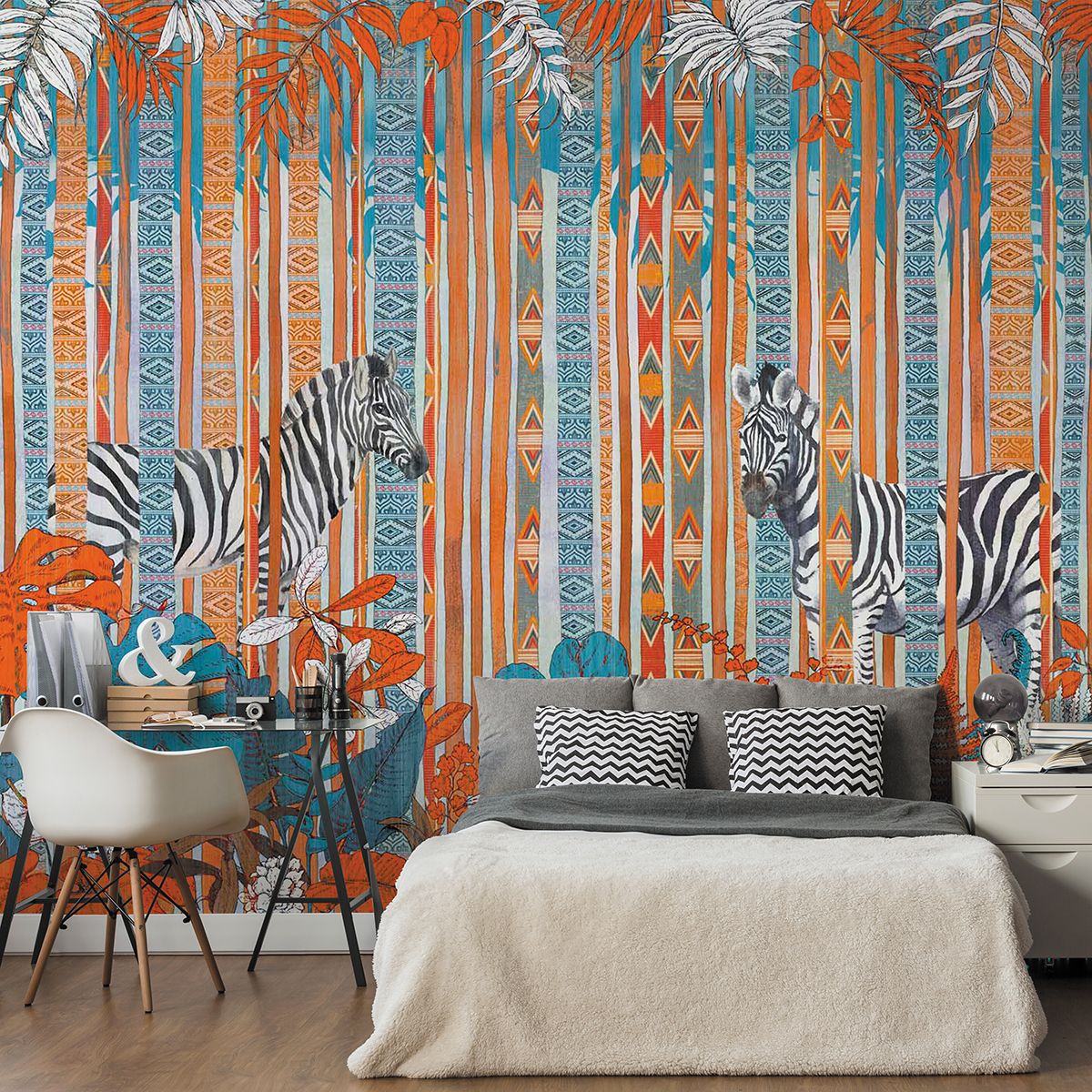 Панно Affresco New Art RE174-COL1 2x2,68 м фото в интерьере