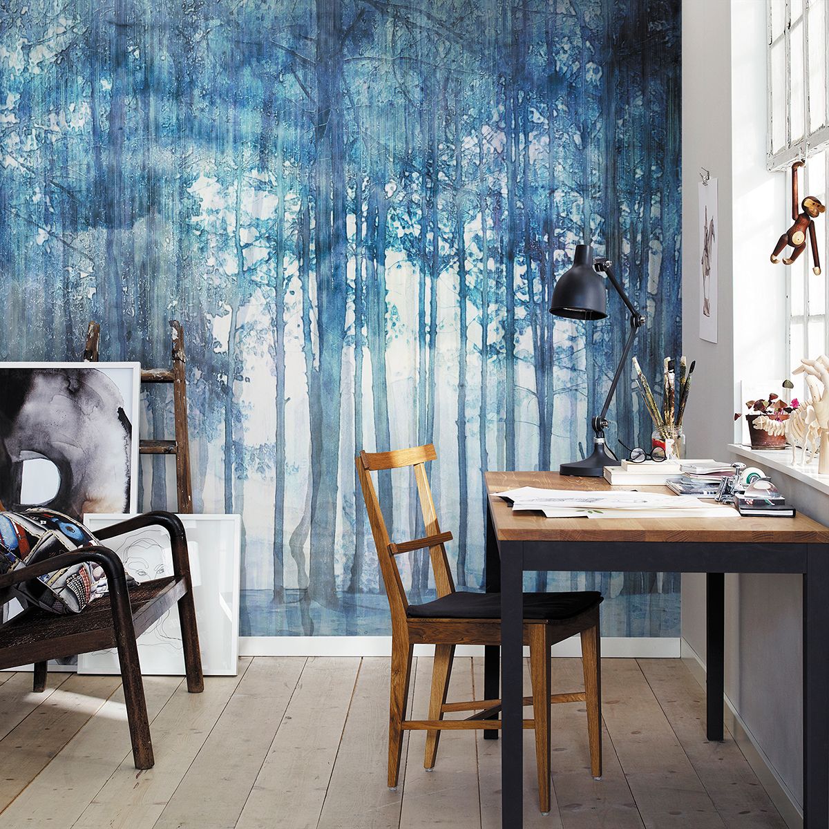 Панно Affresco New Art RE153-COL1 2x2,68 м фото в интерьере