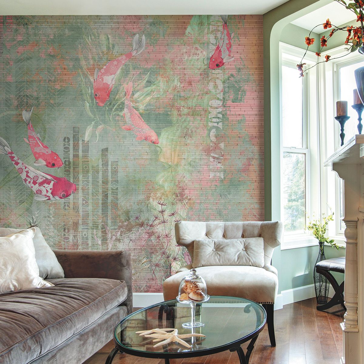 Панно Affresco New Art RE202-COL2 2x2,68 м фото в интерьере