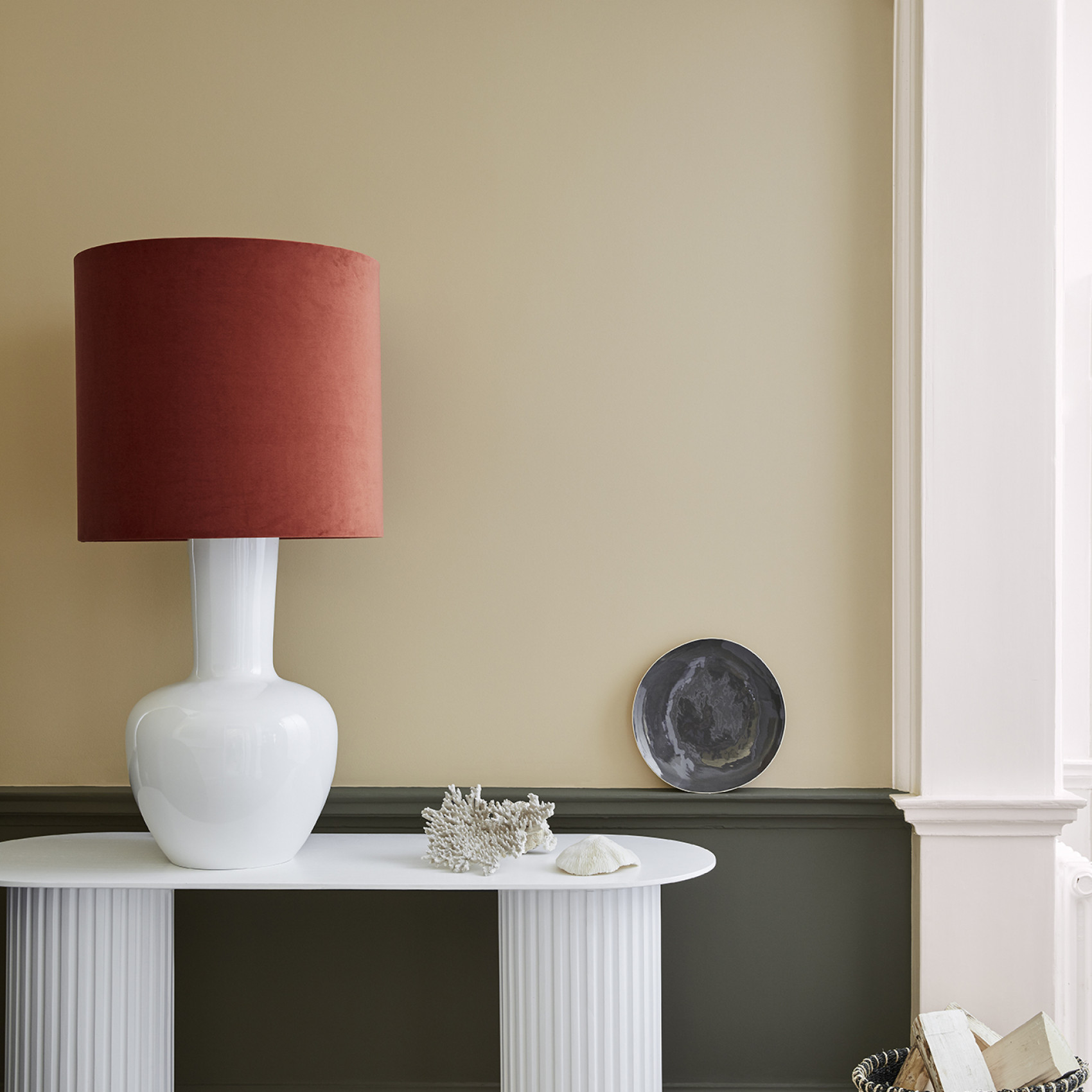 Краска Little Greene цвет Lute 317 Absolute Matt 0.06 л фото в интерьере