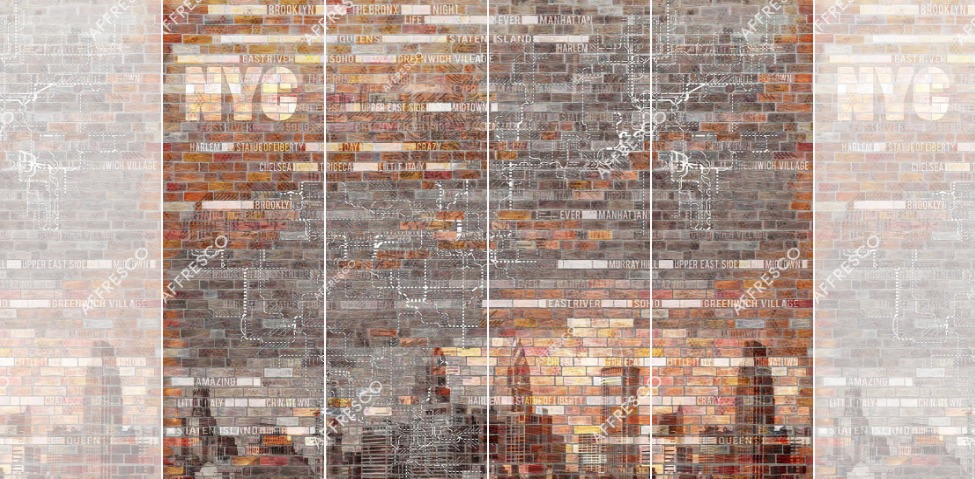 Панно Affresco New Art RE169-COL1 2x2,68 м