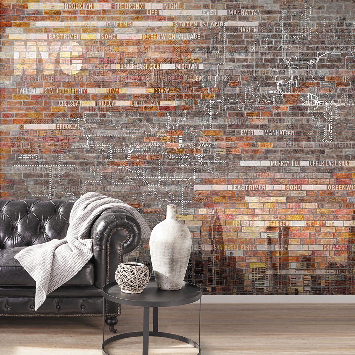 Панно Affresco New Art RE169-COL1 2x2,68 м фото в интерьере