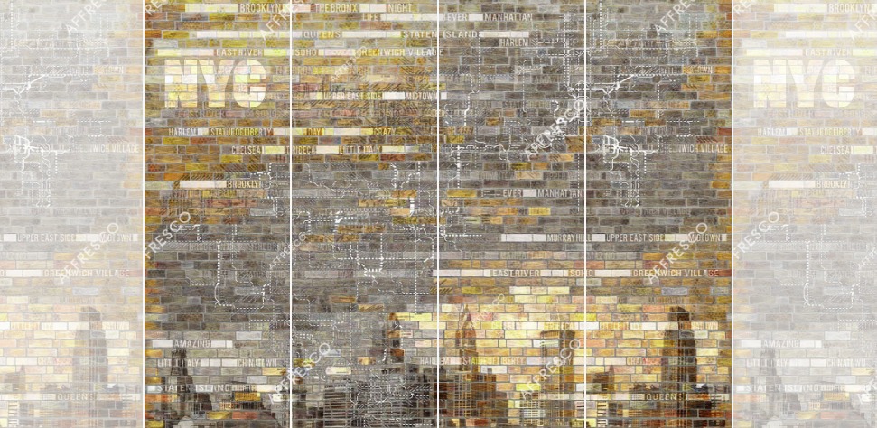 Панно Affresco New Art RE169-COL2 2x2,68 м