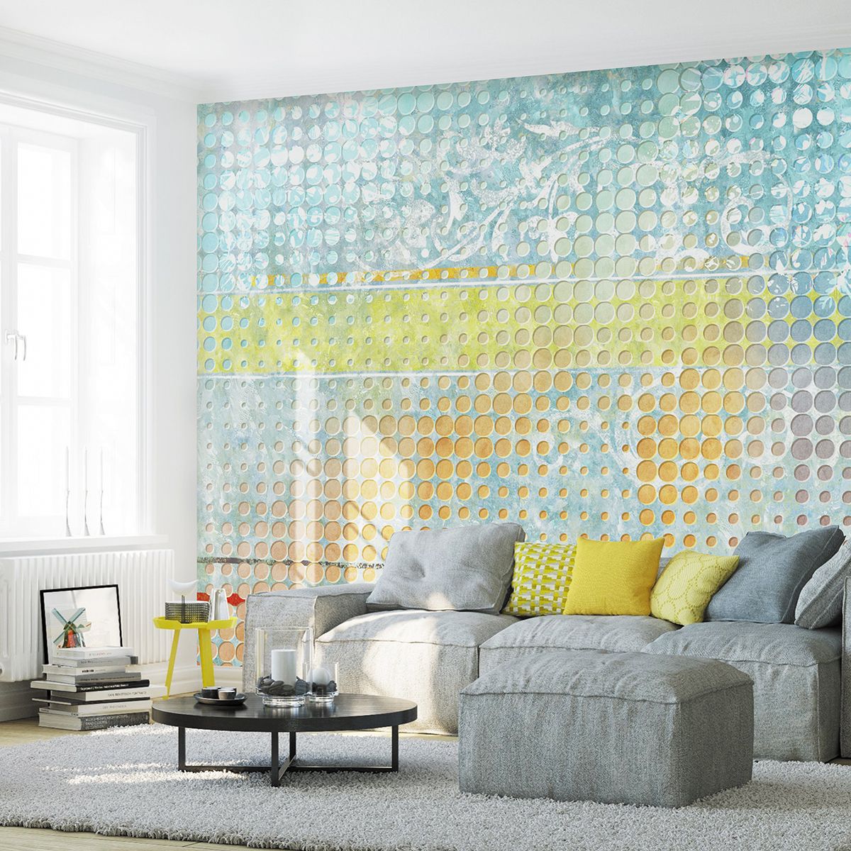 Панно Affresco New Art RE197-COL1 2x2,68 м фото в интерьере