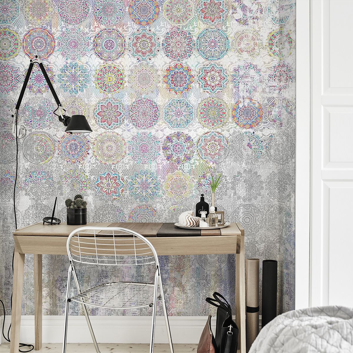 Панно Affresco New Art RE157-COL1 2x2,68 м фото в интерьере