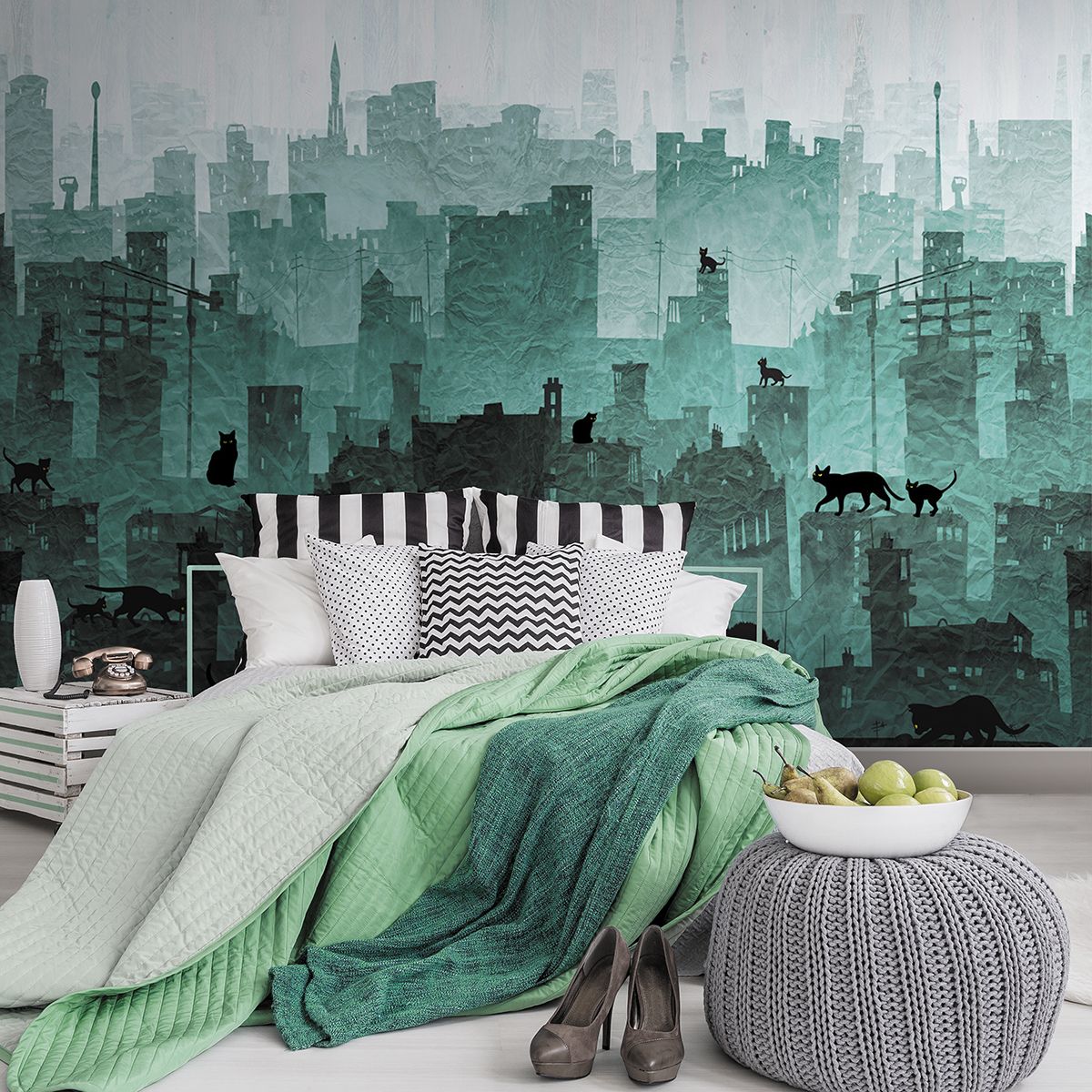 Панно Affresco New Art RE183-COL2 2x2,68 м фото в интерьере