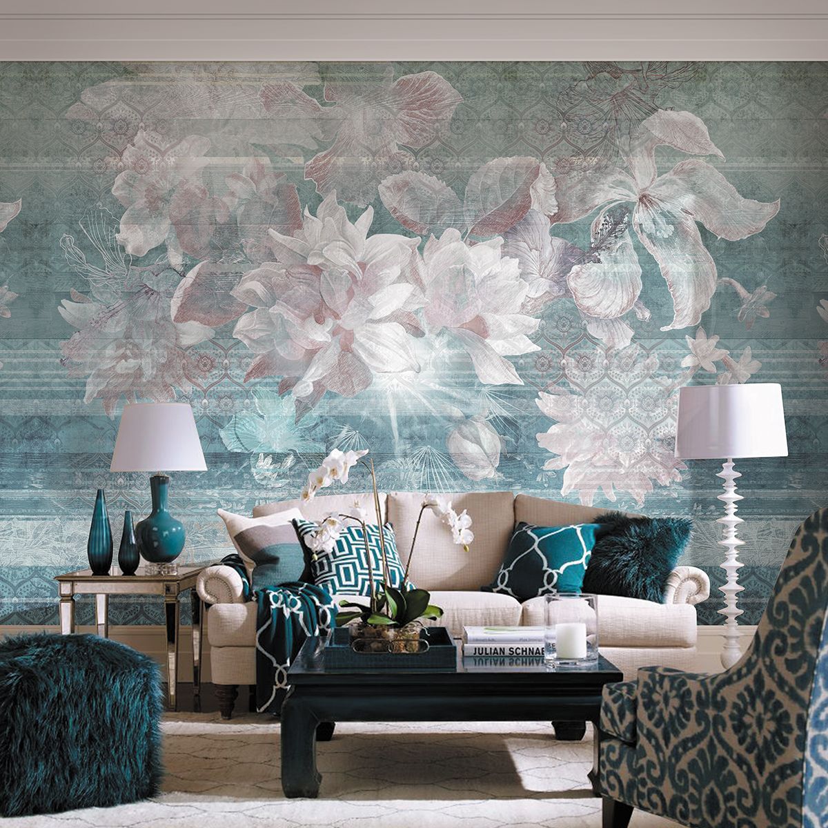 Панно Affresco New Art RE160-COL1 2x2,68 м фото в интерьере