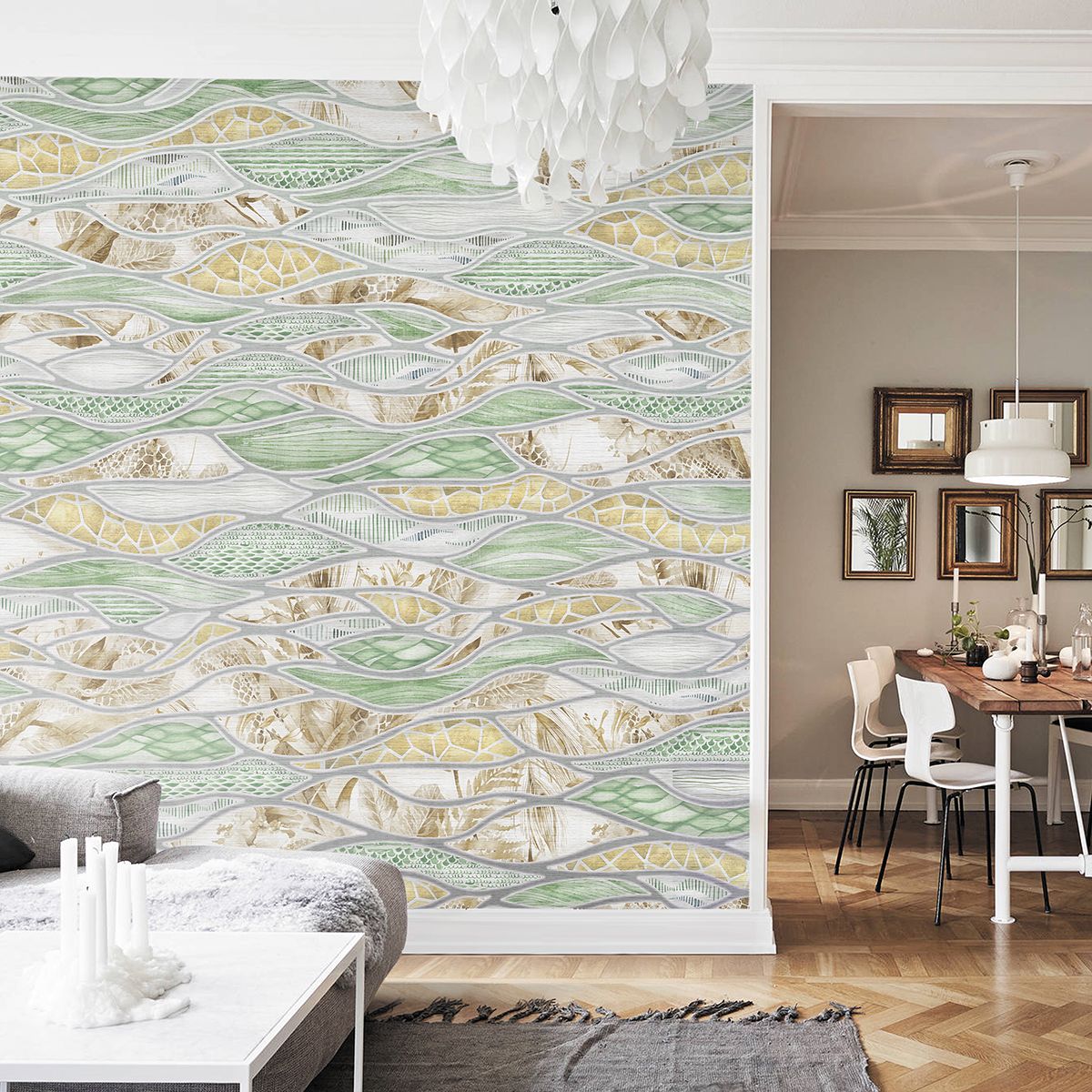 Панно Affresco New Art RE173-COL4 2x2,68 м фото в интерьере