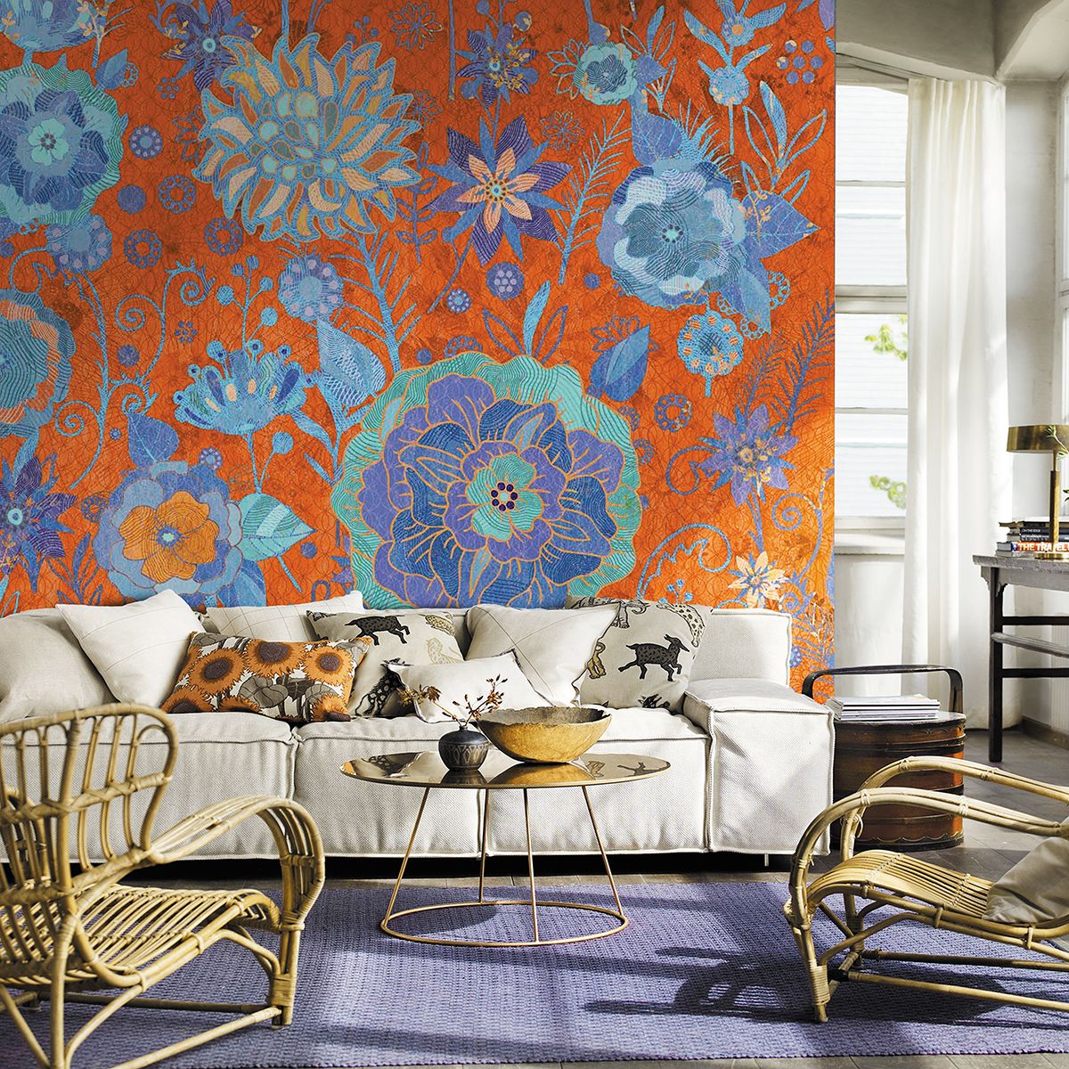 Панно Affresco New Art RE207-COL4 2x2,68 м фото в интерьере