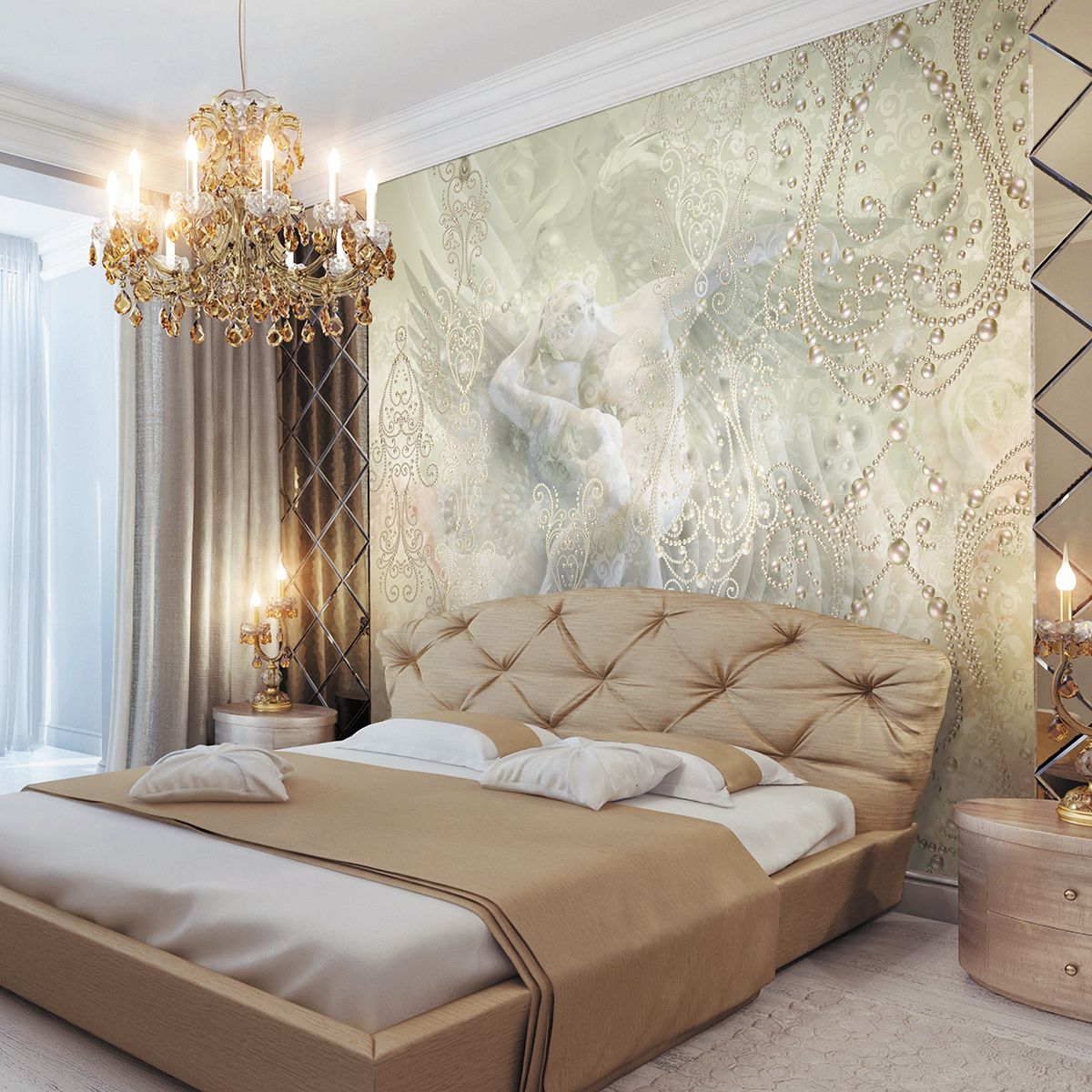 Панно Affresco New Art RE180-COL2 2x2,68 м фото в интерьере