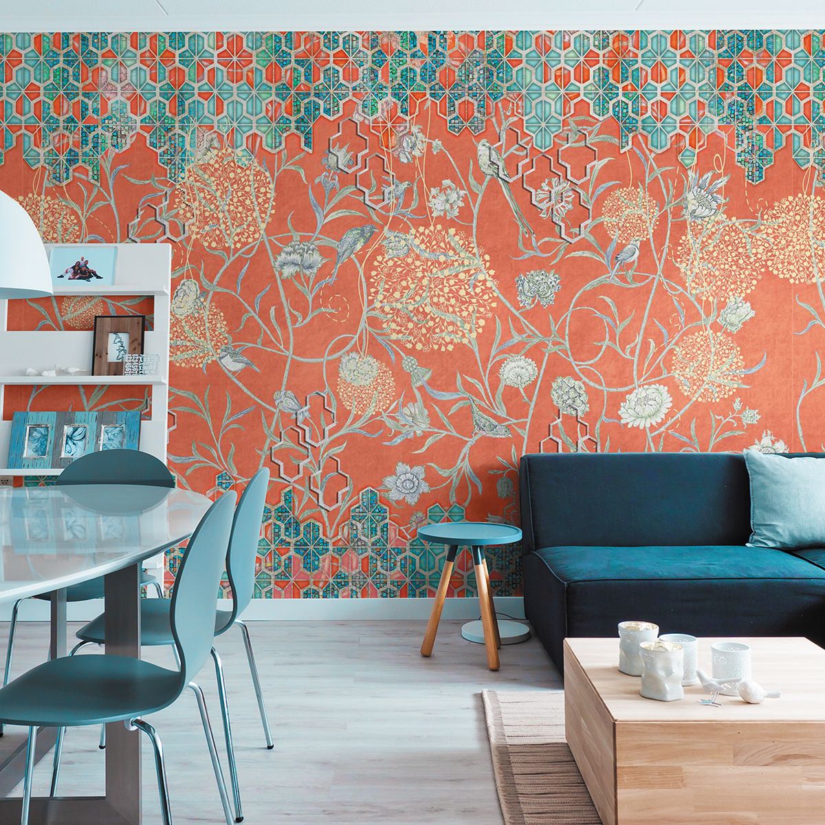 Панно Affresco New Art RE161-COL1 2x2,68 м фото в интерьере