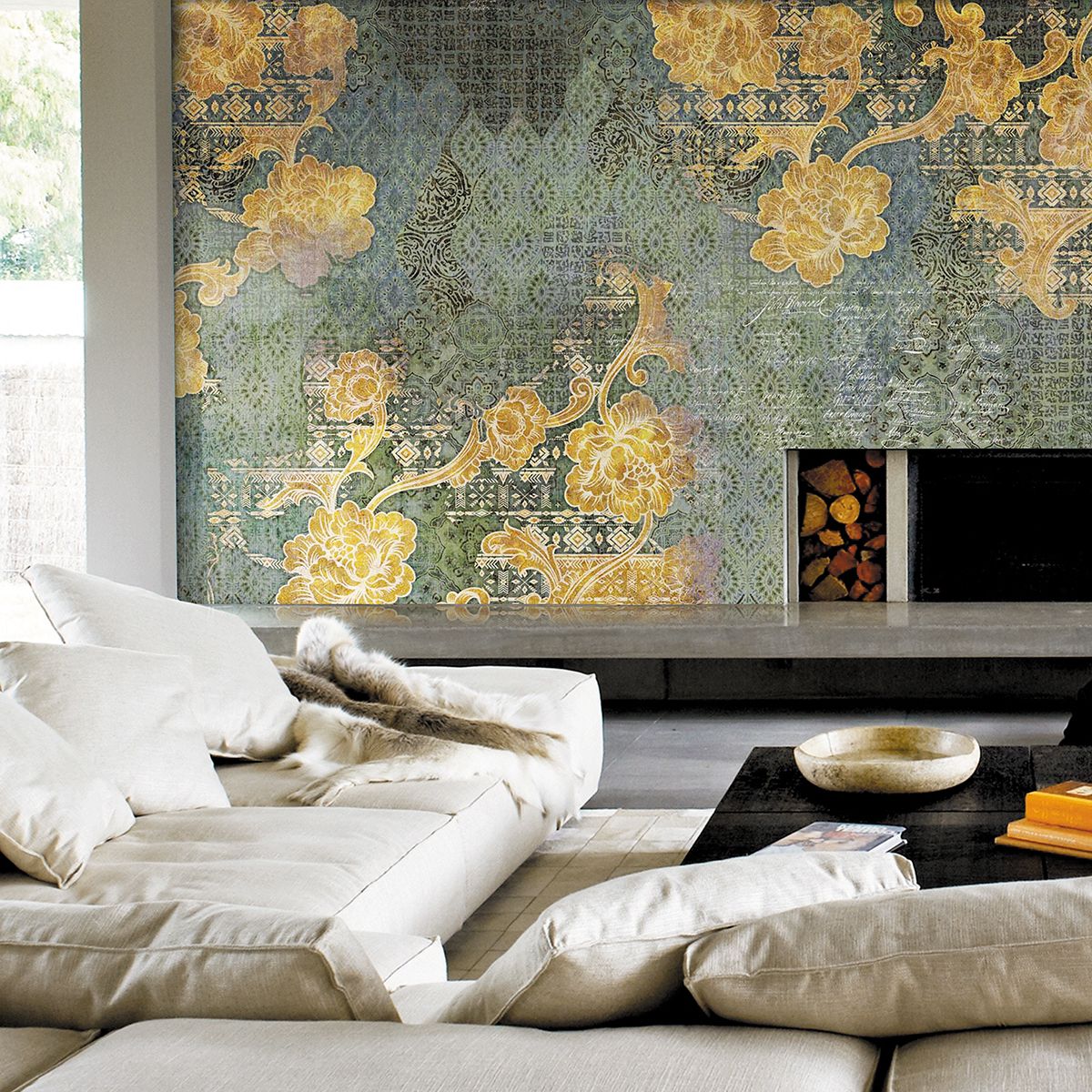 Панно Affresco New Art RE171-COL4 2x2,68 м фото в интерьере