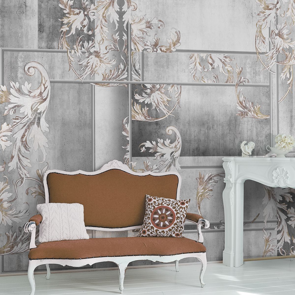 Панно Affresco New Art RE146-COL1 2x3,35 м фото в интерьере