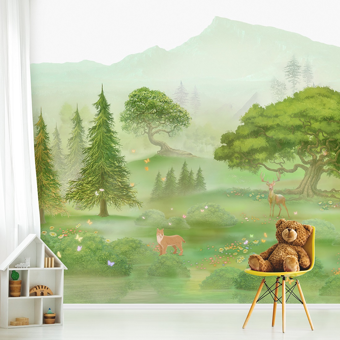 Панно Affresco Сказки ID615-COL1 2x2,68 м фото в интерьере