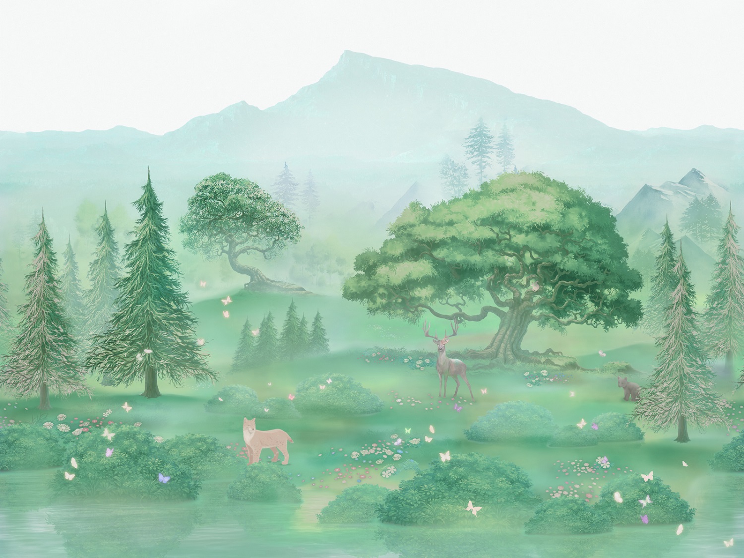 Панно Affresco Сказки ID615-COL2 2x2,68 м