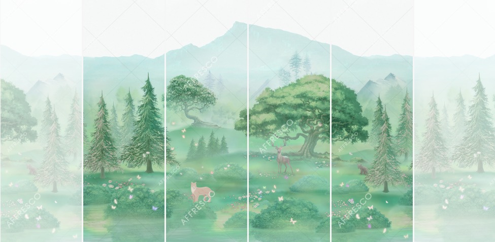 Панно Affresco Сказки ID615-COL2 2x2,68 м