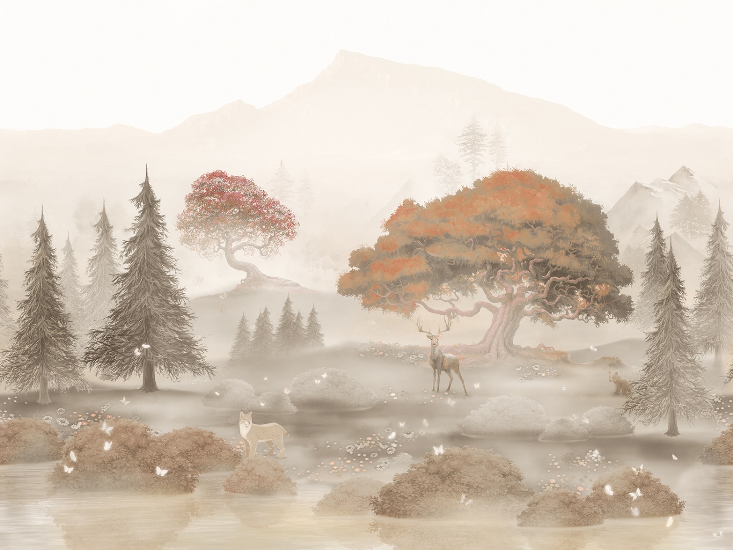 Панно Affresco Сказки ID615-COL4 2x2,68 м