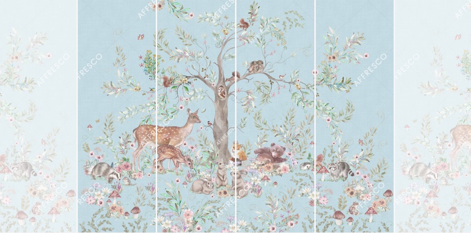 Панно Affresco Сказки SN611-COL1 2x2,68 м