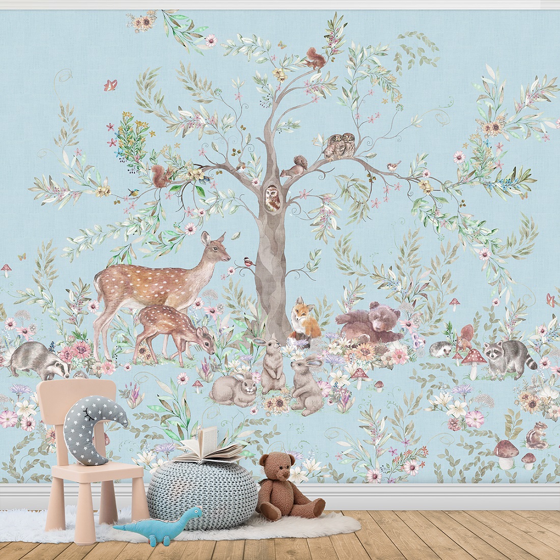 Панно Affresco Сказки SN611-COL1 2x2,68 м фото в интерьере