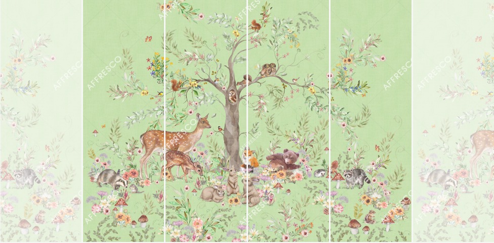 Панно Affresco Сказки SN611-COL2 2x2,68 м