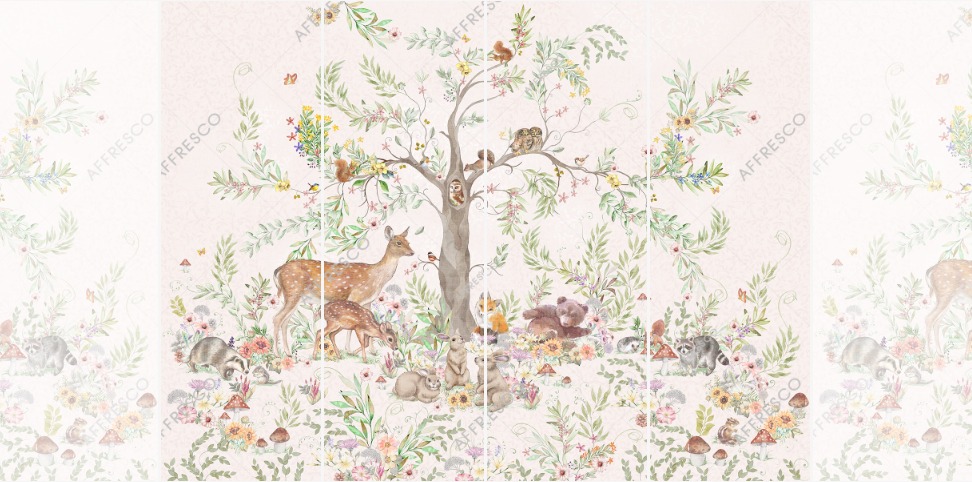 Панно Affresco Сказки SN611-COL3 2x2,68 м