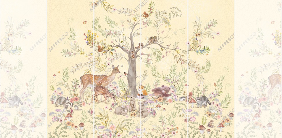 Панно Affresco Сказки SN611-COL4 2x2,68 м