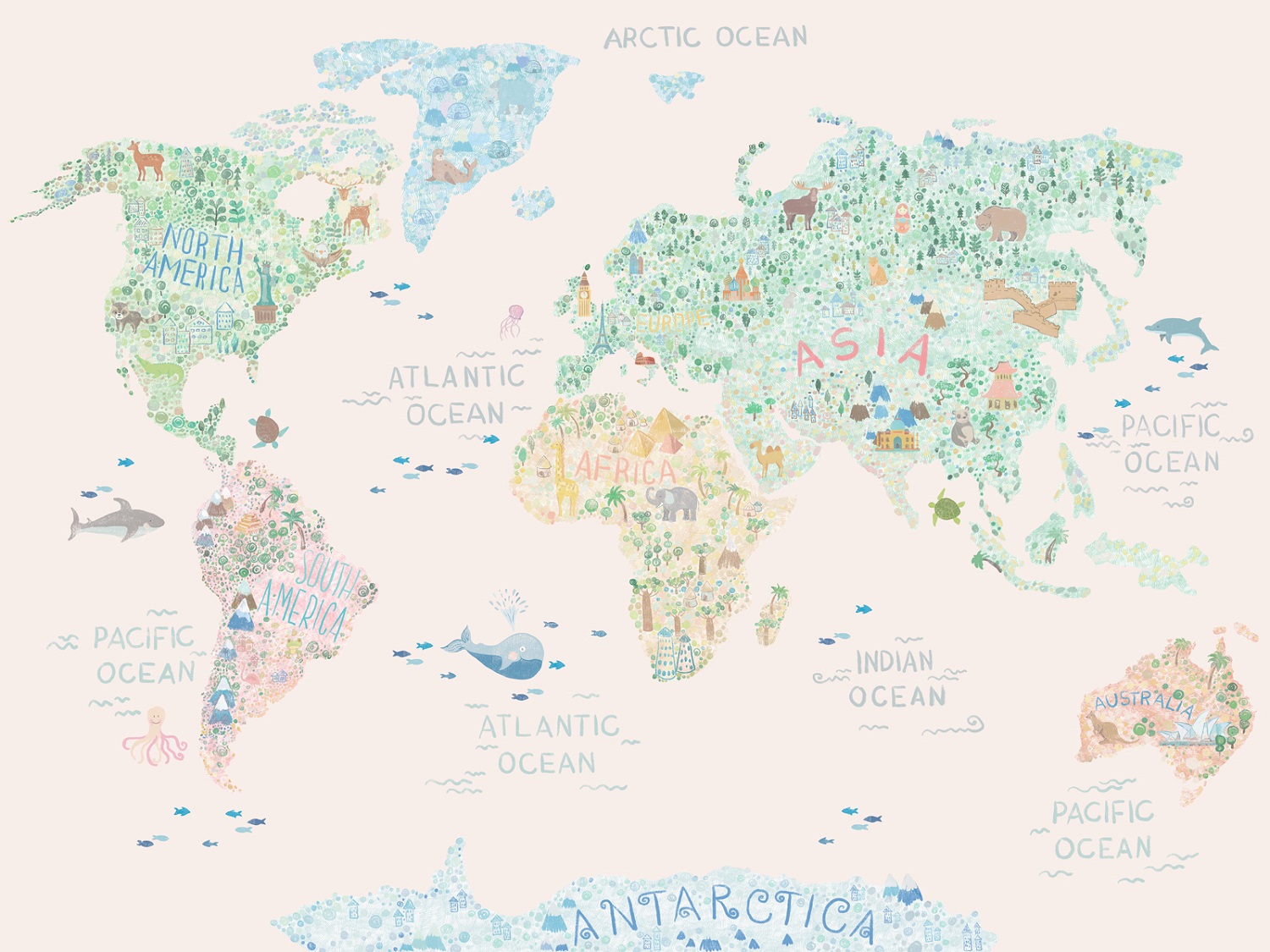 Панно Affresco Сказки ZK627-COL2 2x2,68 м