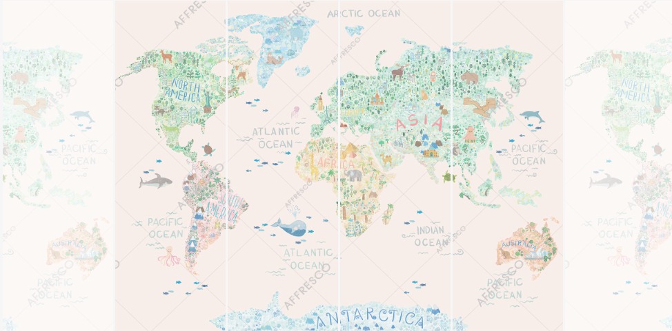 Панно Affresco Сказки ZK627-COL2 2x2,68 м