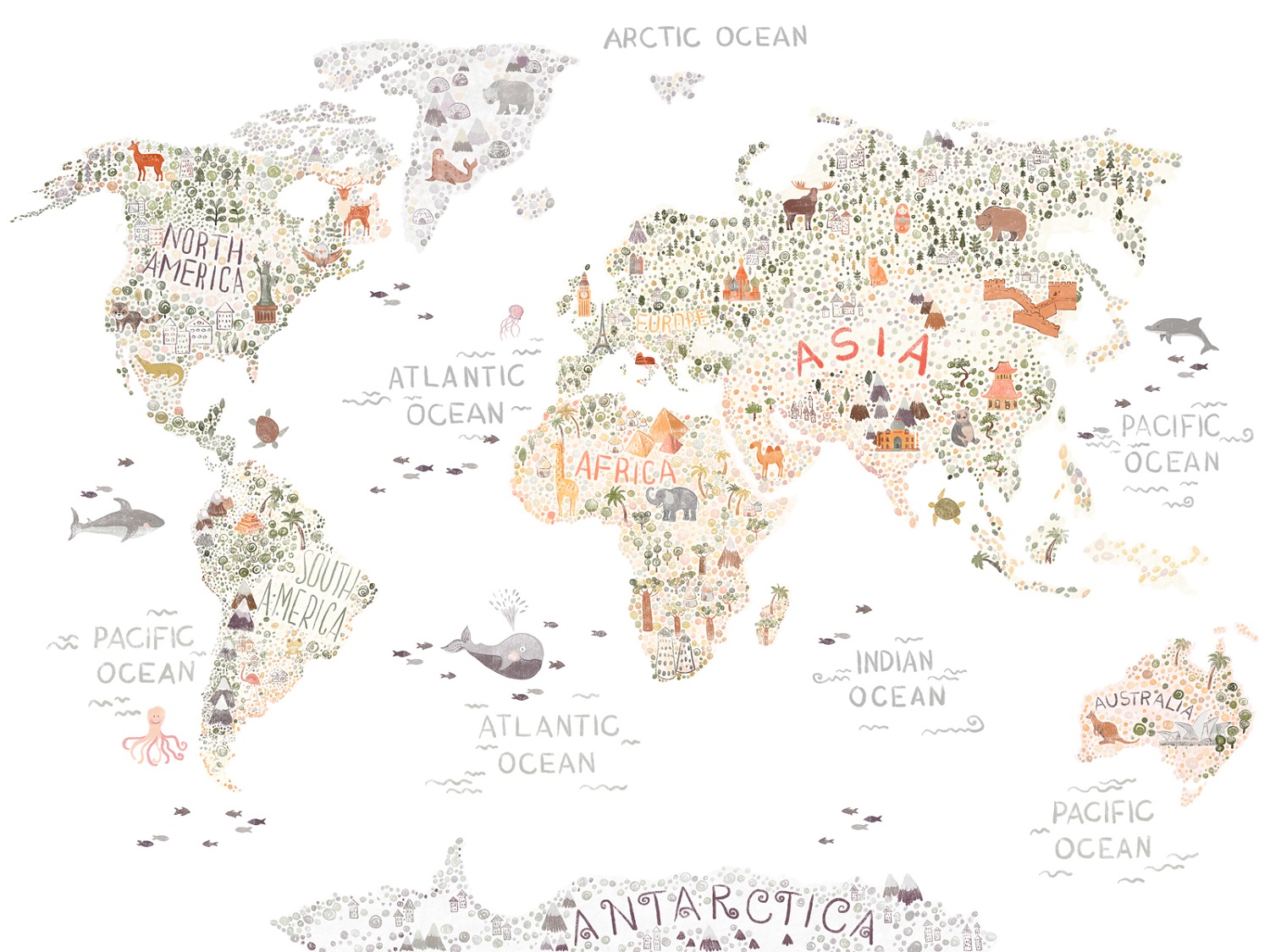 Панно Affresco Сказки ZK627-COL3 2x2,68 м