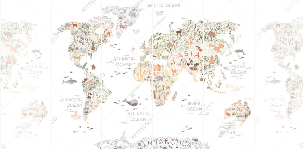 Панно Affresco Сказки ZK627-COL3 2x2,68 м