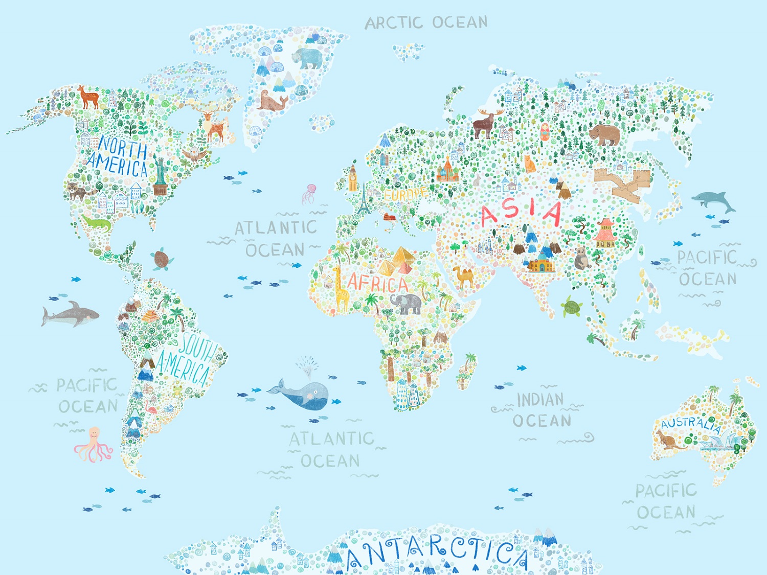 Панно Affresco Сказки ZK627-COL4 2x2,68 м