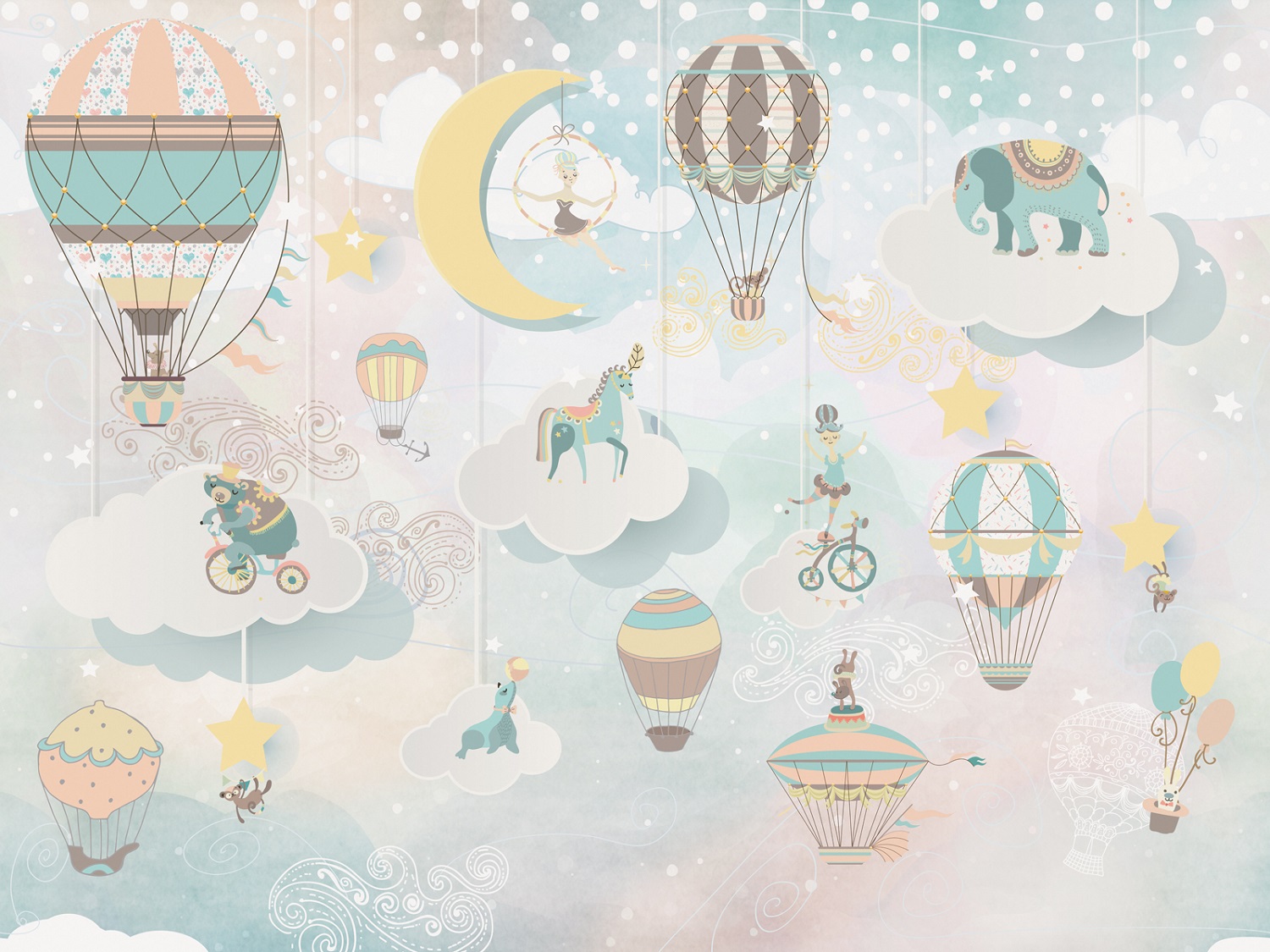 Панно Affresco Сказки ZK663-COL4 2x2,68 м Панно Affresco Сказки ZK663-COL4 2x2,68 м