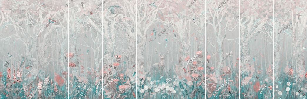 Панно Affresco Сказки AB688-COL4 2x6,03 м