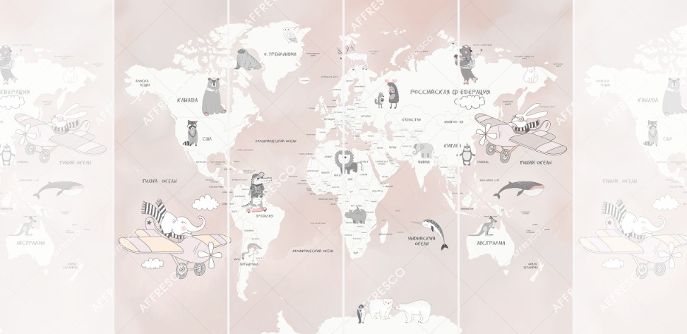 Панно Affresco Сказки ZK626-COL1 2x2,68 м